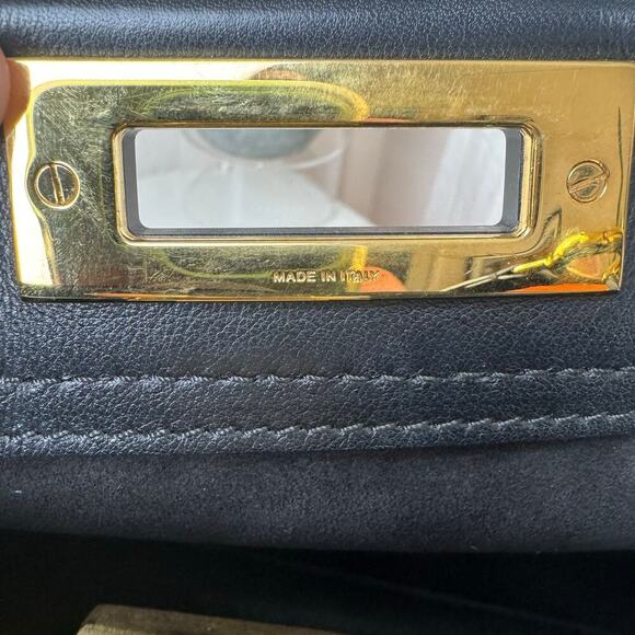 Fendi Black Calf Leather Iconic Peekaboo Medium GHW Authentic CoA Bag Purse - Picture 7 of 9